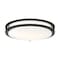 Nuvo Lighting Glamour LED 17 in. Flush Mount - Black - CCT Select 3/4/5K 62/1737 - alternate 1